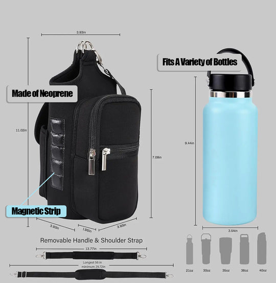 Magnetic Water Bottle Utility Bag