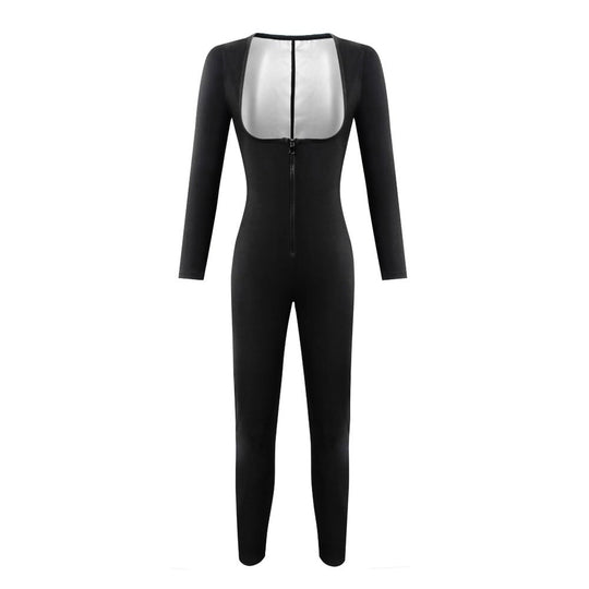 Bella Sweat - Chestless Long Sleeve Jumpsuit