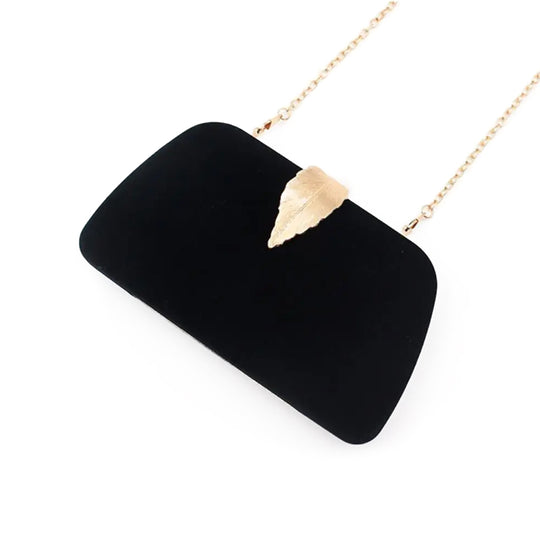 Leaf Suede Clutch (compact)