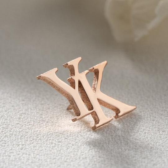 Custom Initials Brooch