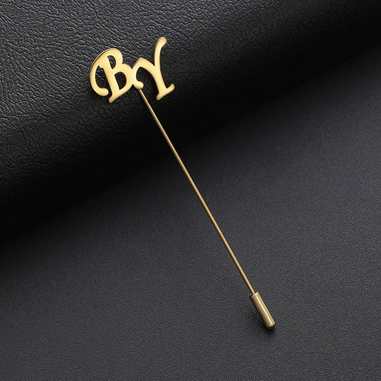 Custom Initials Lapel Pin