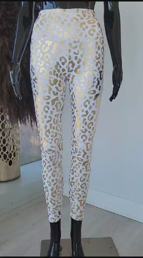 High-Waist Leopard Leggings