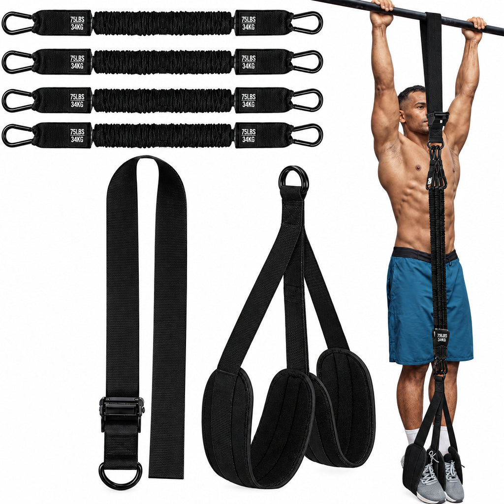 Pull-Up Assist Resistance Band Bundle Set